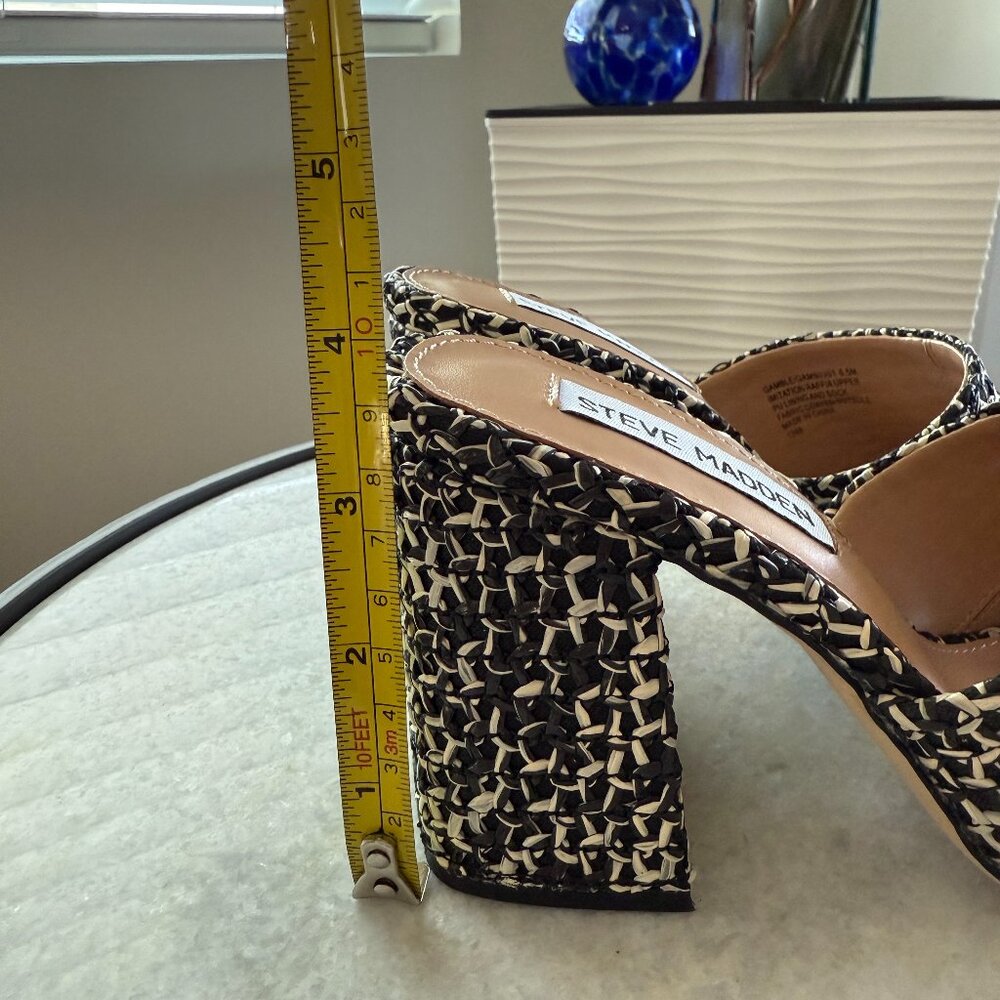 Steve Madden Gamble Multicolored Block Heel Mule/… - image 4